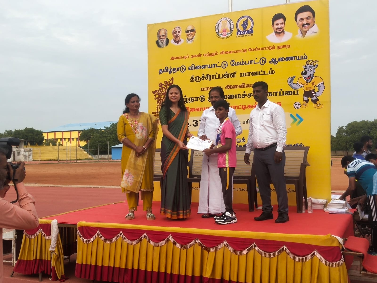 CM Trophy winner and National level para badminton champion- SANJEEV.S(X-A)